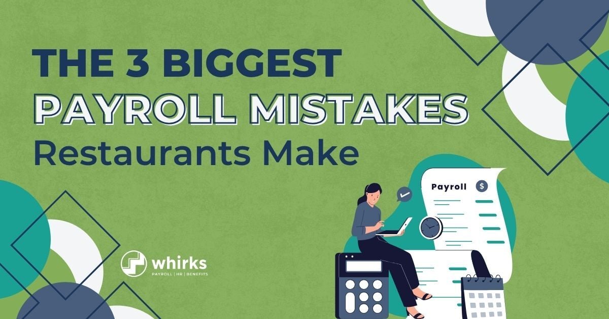 Illustrated payroll management graphic with text reading, 