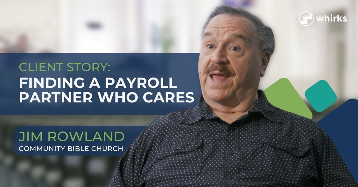 Whirks client story graphic titled 