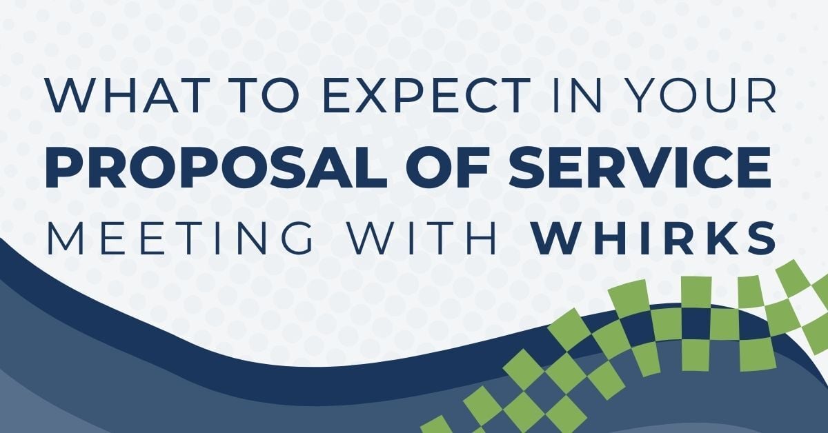 Graphic using blues and greens with the text