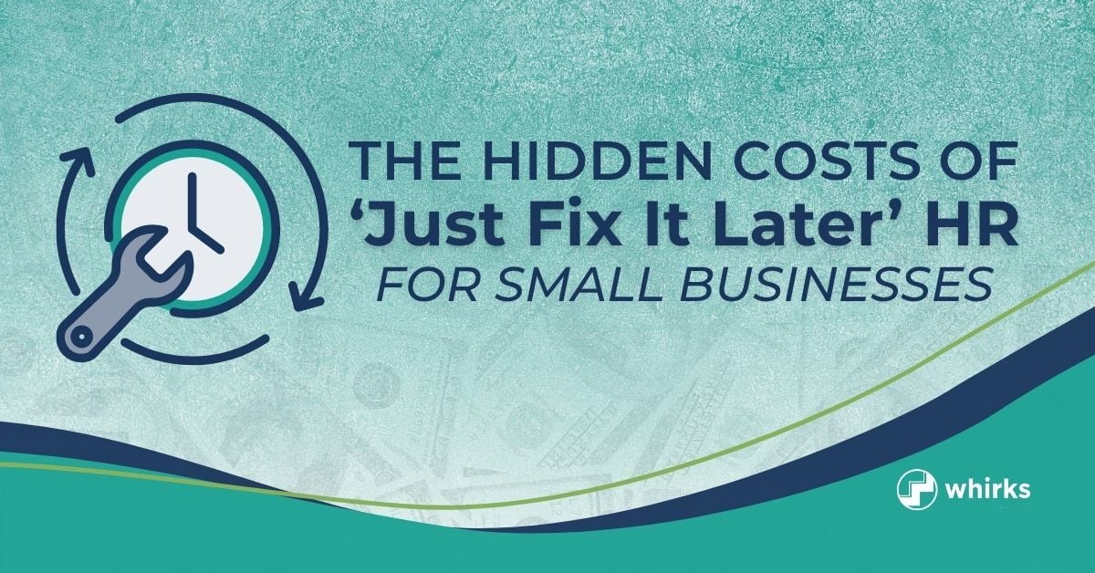 Teal, green, and blue blog thumbnail with transparent money background featuring a wrench and clock icon with the headline 