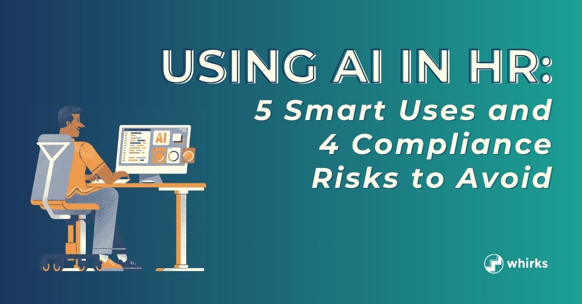 Illustration of a person working at a computer next to text reading, 